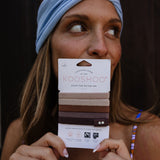 plastic-free hair ties for brunettes brown hair #color_earth-tints