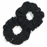 plastic-free black scrunchies, organic ouchless frizz-free scrunch #color_all-black