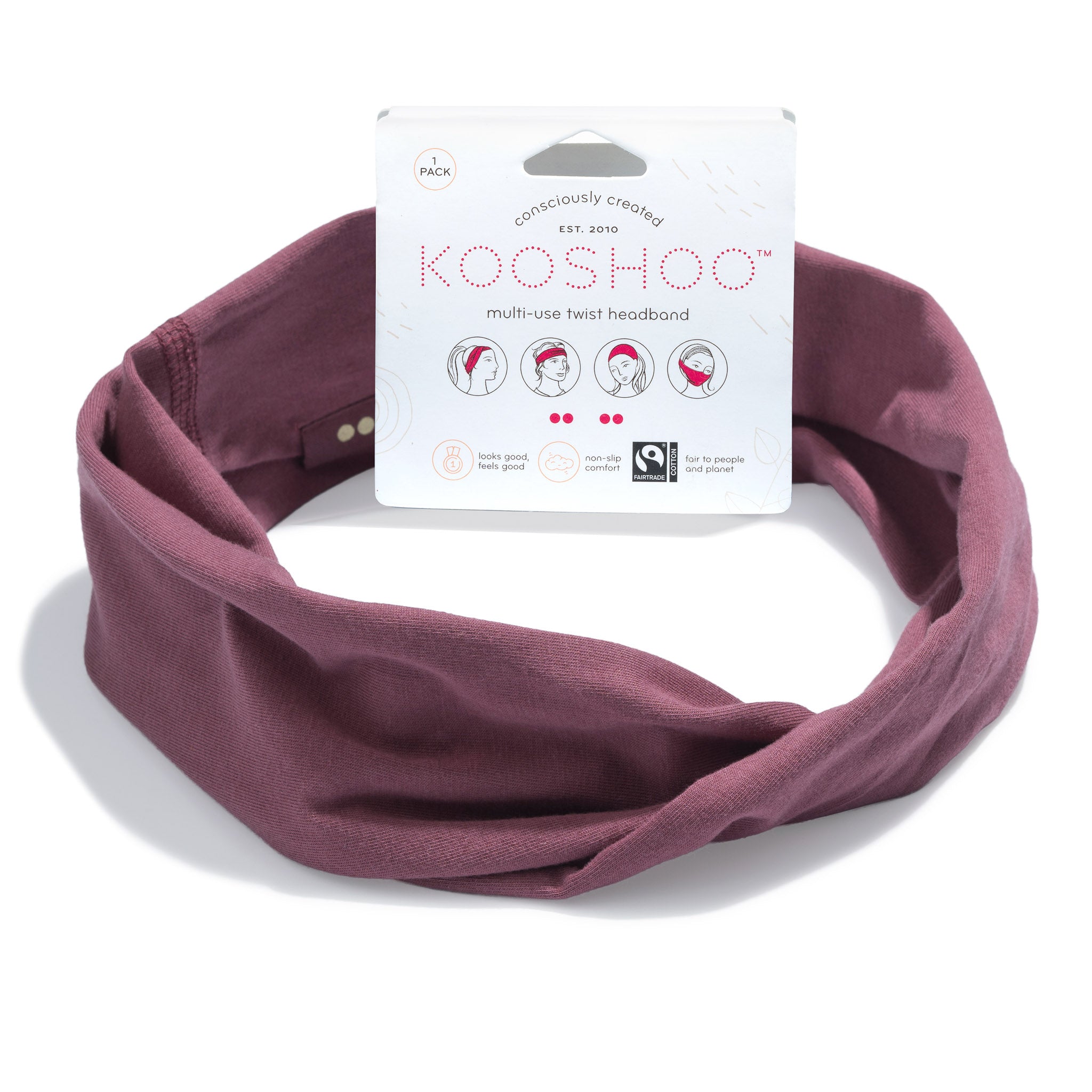 Organic Cotton Twist Headbands - Versatile, Unisex, Eco