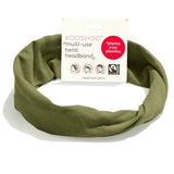 green organic cotton headband for men and women #color_olive-branch