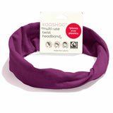 Organic cotton twist headband #color_wild-beet