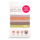pastel colored hair elastics made plastic-free zero waste from organic cotton and natural tree rubber #color_bright-spark