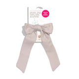 organic cotton hair bow mini scrunchie #color_pumice-stone