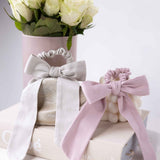 Organic cotton satin hair bows vegan cruelty-free luxury soft as silk
#color_pumice-stone