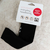 black fitness headband made from organic cotton #color_black