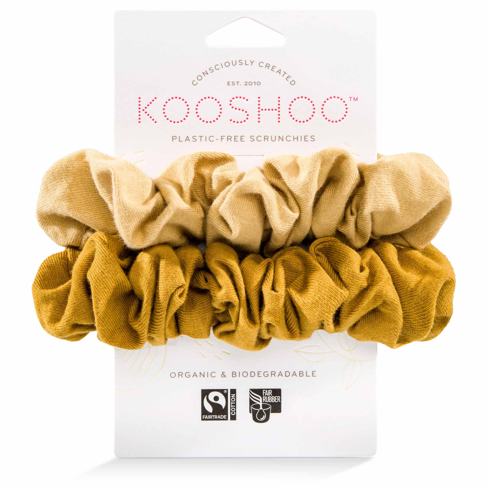 Plastic-Free Scrunchies of Organic Cotton for Soft, Ouchless –