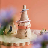 Image of KOOSHOO plastic-free round hair ties pastel blooms #color_pastel-blooms-8-pack