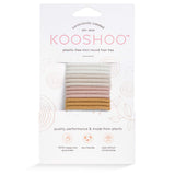 Front Image of KOOSHOO plastic-free round hair ties mini 12 pack golden fibres	#color_golden-fibres-12-pack
