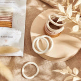 Product Image of KOOSHOO plastic-free round hair ties mini 12 pack golden fibres #color_golden-fibres-12-pack