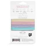 Back Image of KOOSHOO plastic-free round hair ties mondo 8 pack pastel blooms #color_pastel-blooms-8-pack