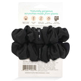 best scrunchies for yoga barre crossfit; organic cotton black scrunchie #color_all-black