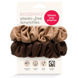 KOOSHOO plastic-free scrunchies in macchiato brown #color_macchiato-brown