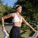 Classic black workout headband #color_black
