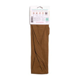 KOOSHOO organic twist headband cocoa brown off-packaging #color_cocoa-brown