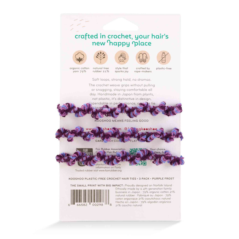 Crochet Hair Ties | Low Tension, No Snag Organic | KOOSHOO