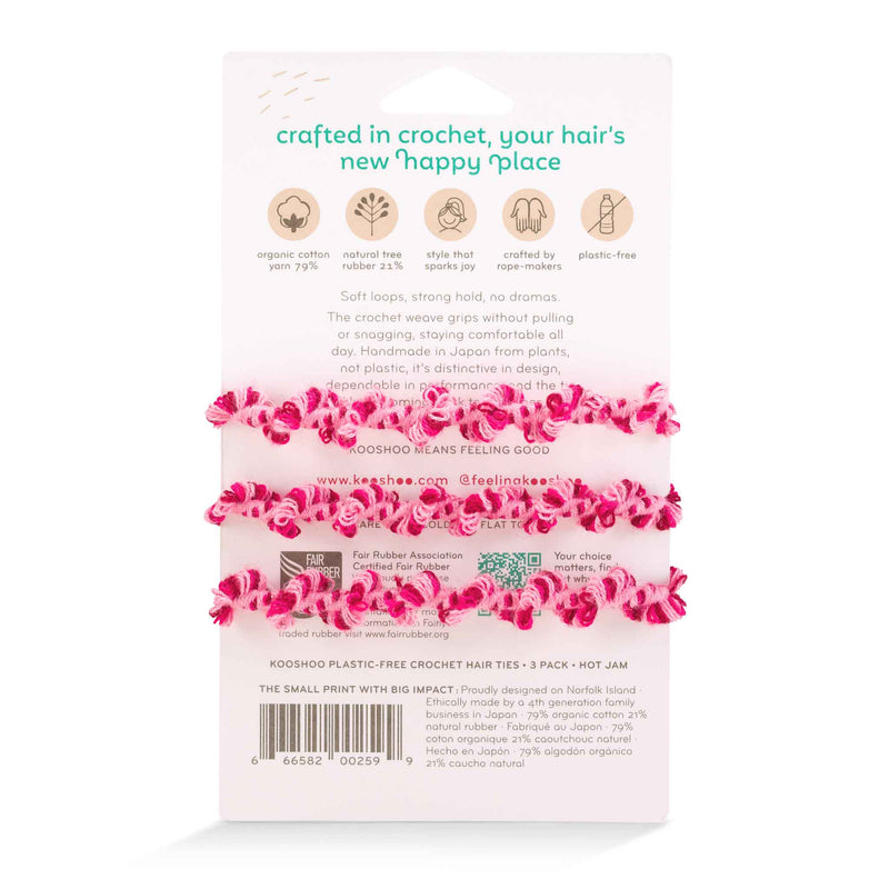 Crochet Hair Ties | Low Tension, No Snag Organic | KOOSHOO