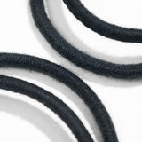 Organic cotton hair ties for kids toddler braids black plastic-free
 #color_black