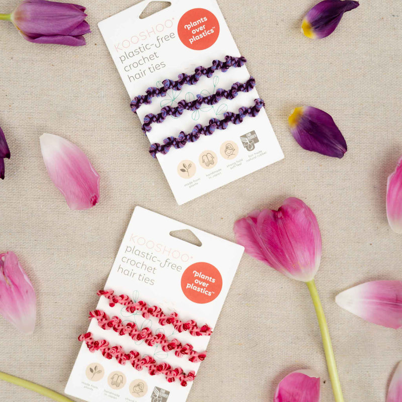 Crochet Hair Ties | Low Tension, No Snag Organic | KOOSHOO