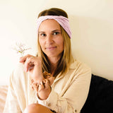 pink twist headband made from organic cotton pink organic cotton headband #color_pink-mist
