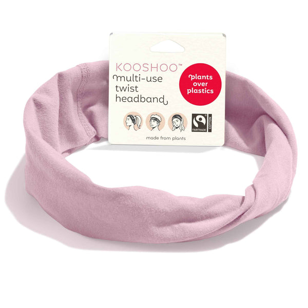 pink organic cotton headband #color_pink-mist
