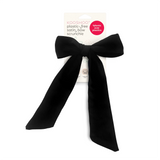 Organic cotton satin hair bows vegan cruelty-free luxury soft as silk
#color_black