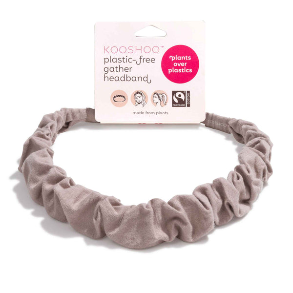 Plastic-Free Gather Headbands - scrunchie head wrap made sustainably from organic cotton #color_atmosphere