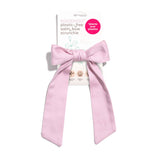 feminin organic cotton hair bow scrunchie in violet purple ice #color_violet-ice