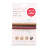 brunette organic hair elastics for healthy hair. no-damage, no-breakage, no traction alopecia
#color_warm-earth-4-pack