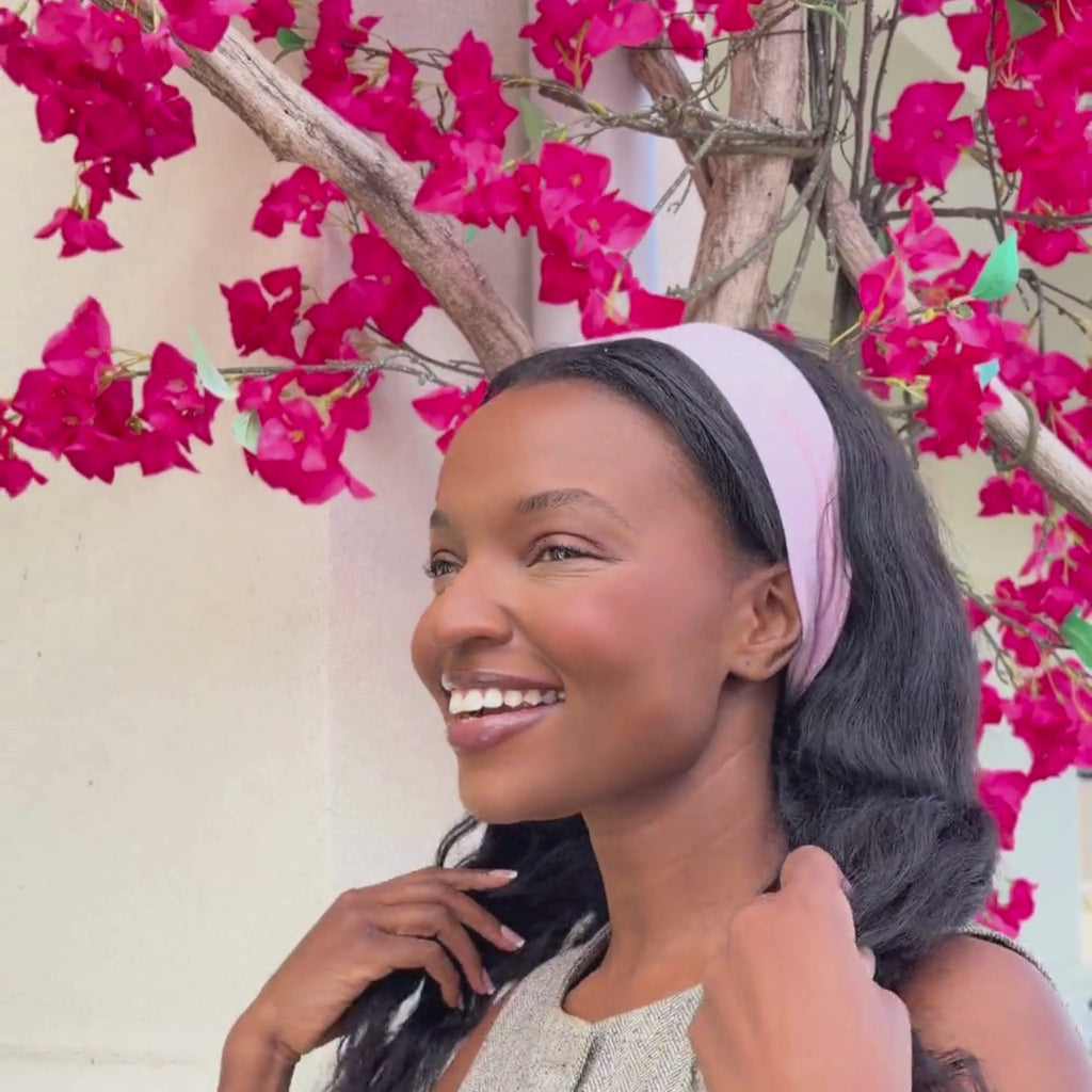 best fitness head band #color_pink-mist