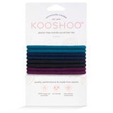 Front Image of KOOSHOO plastic-free round hair ties mondo 8 pack dark hues	#color_dark-hues-8-pack