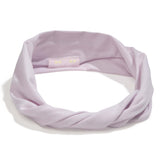 KOOSHOO organic twist headband in lavender glow off-packaging #color_lavender-glow