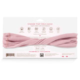 KOOSHOO organic twist headband matte mauve, light pink. Created with GOTS certified organic cotton, non-toxic dyes, ethical manufacturer, plastic-free packaging and made in a social good enterprise #color_matte-mauve