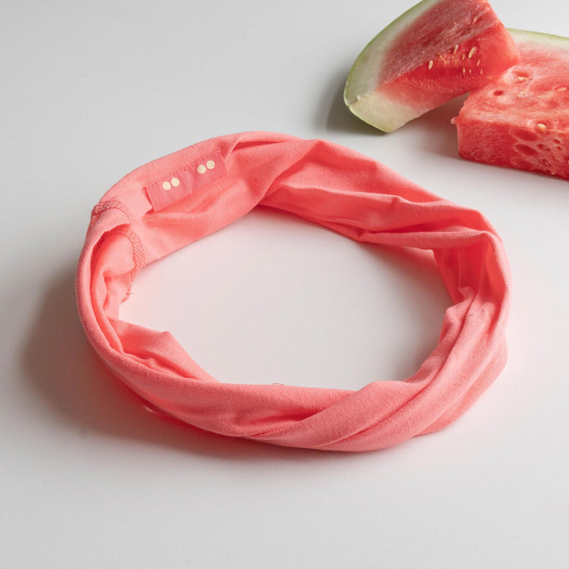 Fresh Mesh Tie Headband - Cantaloupe