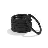 Off-pack Image of KOOSHOO plastic-free round hair ties mondo 8 pack black #color_black-8-pack
